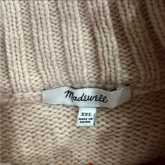 MADEWELL Overbrook Fair Isle Mockneck Sweater, EUC! - Picture 6 of 7
